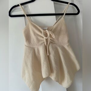 Gaze Butter Yellow Flowy Top